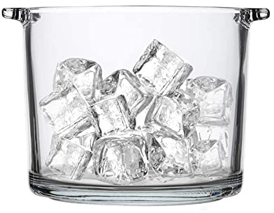 Seau a Glace vintage pour bouteille Bodet de glace Vin for seaux de fleurs de champagne - Bodet de glace en verre transparent 2,3 litres bon for jusqu'à 2 bouteilles de vin ou de champagne seau de gla