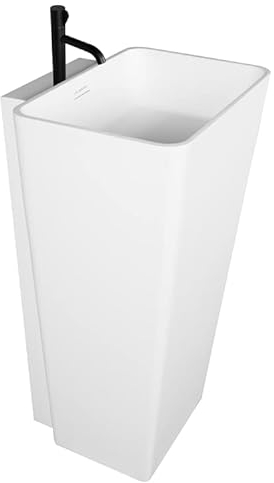 STONEART Standwaschbecken LZ552 weiß/50x51cm/matt