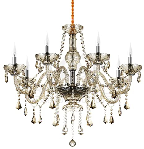 Ridgeyard - Lámpara de techo barroca (8 luces)