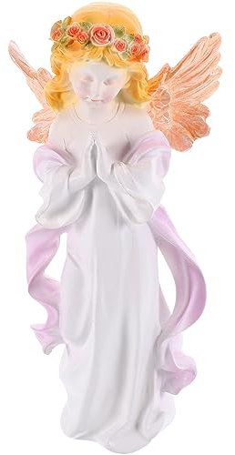 TOYANDONA Kunstharz Engel Statue Deko Figur Garten Heim Dekoration Engel Figur Aus Kunstharz Zarte Skulptur Ornament Für Schreibtisch Zimmer