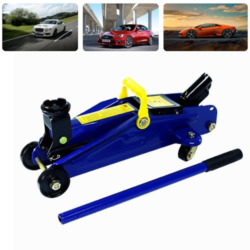 2 Ton hydraulic Car Jack, Low Level Trolley Jack with Carry Case for Car Van Truck Trailer Auto Repairing, Lifting Range 5.51/140mm - 11.42/290mm, Garage workshop equipment