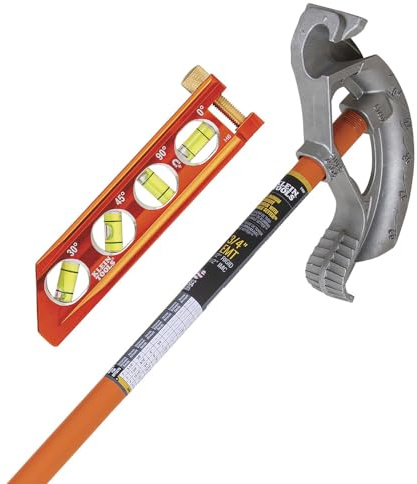 Klein Tools 80148 Conduit Bending Set, ACCU-BEND 3/4-Inch EMT Conduit Bender with Angle Setter and Magnetic Level Tool, 2-Piece