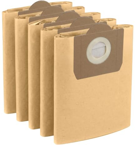 SPARES2GO Dust Bags compatible with Karcher NT27/1 NT30/1 NT48/1 NT65/2 NT72/2 AB27 K2001 K 3011 Vacuum Cleaner (Pack of 5)
