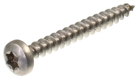 SECCARO Vite per truciolare 4 x 35 mm in acciaio inox V2A VA A2 vite per legno completamente filettata TX/esalobata, 200 pezzi