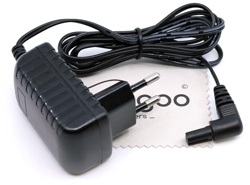 Ladegerät passend für Black+Decker BDGS36, GSL200, GSL300 (Ersetzt 90545059-01) Ladekabel Heckenschere, Strauchschere mit mungoo Displayputztuch