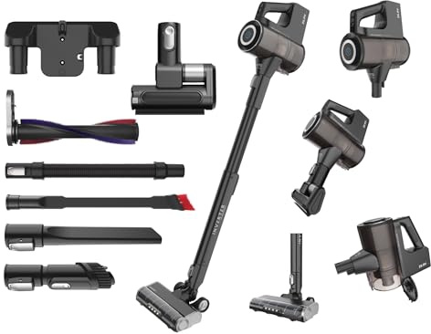 SHARP SA-VP5521BS Aspirapolvere senza fili con sensore automatico, Animal, motore BLDC 450 W, 65 minuti, 25,9 V, 0,75 l, filtro HEPA H13, display LED