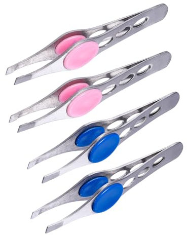 TOVINANNA 2 Sätze Augenbrauen Clip Aus Edelstahl Haarzupfer Trimmer Fingernagel Brow Tool Augenbrauenformung Werkzeug Augenbrauen-werkzeug Augenbrauenpflegeset Rostfreier Stahl 4 Stück * 2