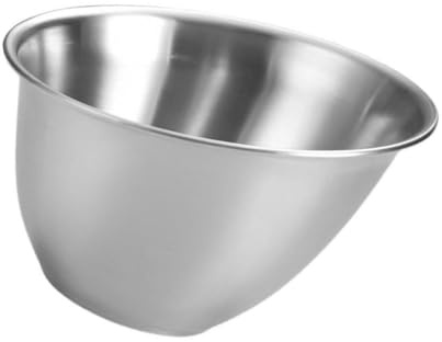 BEBEMOKO Bol à Sauce Inox 16 Cm Bord Biseauté, Bol Incliné Polyvalent pour Légumes et Salades, Récipient Alimentaire Solide et Léger, pour Restaurant et Usage Quotidien