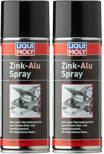 Liqui Moly Zink-Alu Spray | 400 ml | Korrosionsschutz | Rostlöser | Art.-Nr.: 1640 (Packung mit 2)