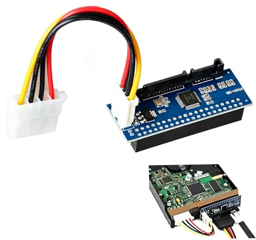 YBFBSJK IDE PATA till SATA-adapter, 40-stifts hårddisk till SATA-hona omvandlare adapter PCBA för stationär PC 3,5 tum HDD IDE HDDs PATA-till-SATA adapterkort