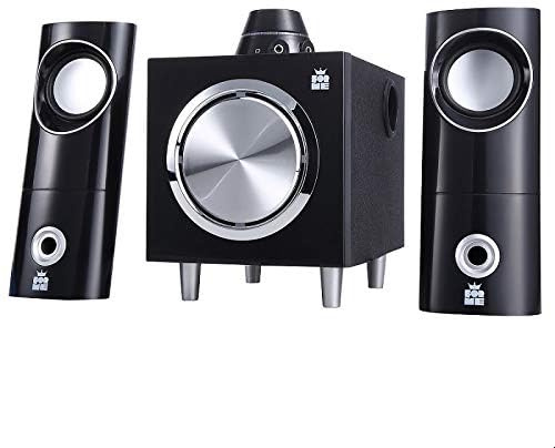 Forme Multimédia Système de Haut-parleurs 2.1 I Puissance 18W I Enceinte PC Gamer avec Caisson de Basses pour Ordinateur