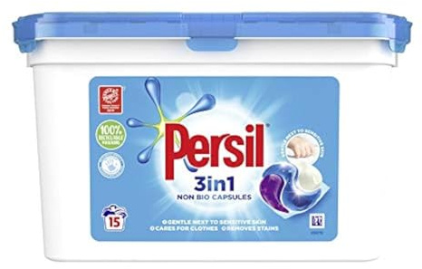 Persil 3 in 1 Non Bio Capsules, 15 Washes