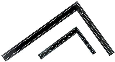 SET 600x400mm + 300x200mm Flachwinkel aus Stahl Präzisionswinkel 90° Zimmermannswinkel Messwinkel Schlosserwinkel 2W-203