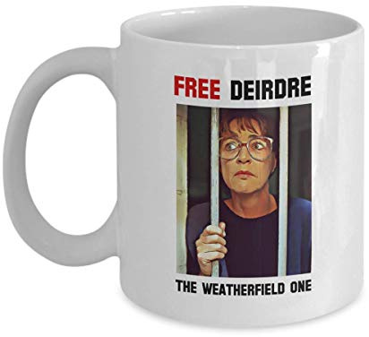 Novelty Coronation Street - Free Deirdre The Weatherfield One Funny Gift Slogan Mug SK415