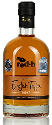 red.h Toffee Vodka 70cl Bottle (ABV 40%) – Handcrafted Flavoured Vodka in our Local Distillery | Sweet Vodka with a Rich, Smooth and Delicate Aroma within Each Bottle of Vodka | Premium Vodka UK