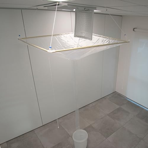 Errecom Ceily, bolsa recolectora de repuesto en polietileno para la limpieza de aires acondicionados tipo cassette y de techo - tamaño 125 x 125 cm, longitud del tubo de desagüe 250 cm