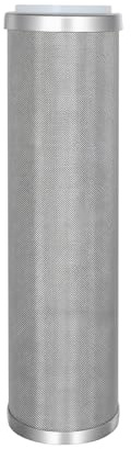 Amwater Cartucho de filtro de malla de alambre limpiable de acero inoxidable de 10 pulgadas de longitud, 2.5 pulgadas OD (300 micras)