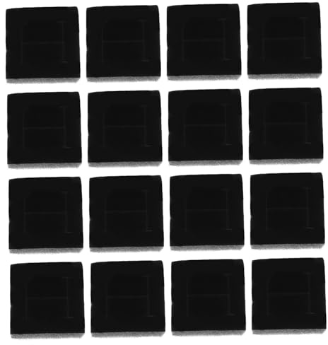 Amosfun Inserto in Spugna per Cofanetto Gioielli 20 Pezzi Nero | Anelli e Piccoli Accessori, Formato Impilabile, Supporto Display per Confezioni e Vetrine