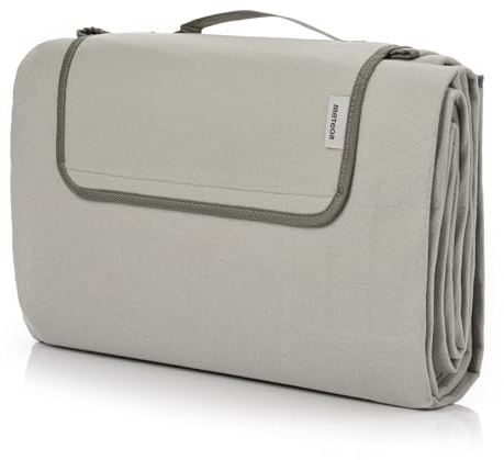 meteor Extra Large Picknickdecke mit wasserdichter Unterseite XXL sanddichte campingdecke Outdoor stranddecke tolle Picknick-Matte groß Thermo isoliert Camping-Decke für Park Garten Strand