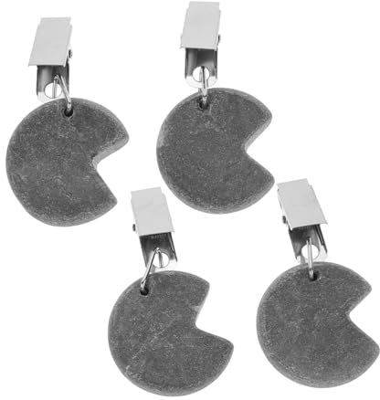 FUNOMOCYA 4stücke Deko-tischdeckengewichte Mit Metallclip Wiederverwendbare Tischdeckenklammern Für Outdoor-aktivitäten Camping-zubehör Kompakte Tischdeckengewichte Kleine Tischdeckenanhänge