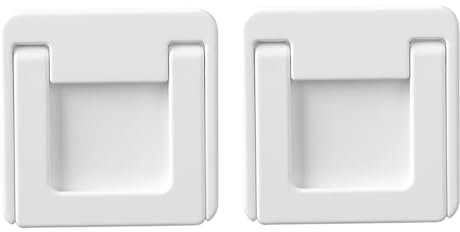 Cabinet Handle Invisible Folding Drawer Self-Adhesive Pulls Window Knobs Sliding Auxiliary Handle Plastic Grab Bar Levers Furniture Cabinet Closet Wardrobe Balcony Pulls (2 Pieces)