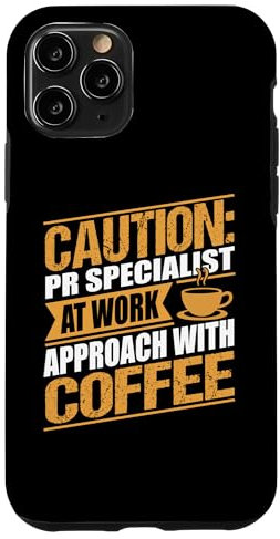 Hülle für iPhone 11 Pro Lustiges PR-Spezialist Kaffee-Podcasting für Männer und Frauen
