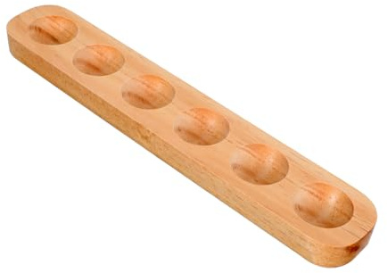 KITANDOVE Holz-eierablage Für 6 Eier Eier-organizer Haushalt Als Schreibtischdekor Oder Kühlschrankaufbewahrung