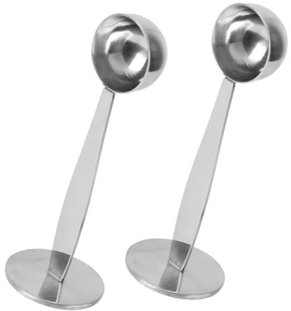 ifundom 2pièces Cuillère Doseuse à Café Avec Long Manche Acier Inoxydable Cuillère à Soupe Pour Et Thé