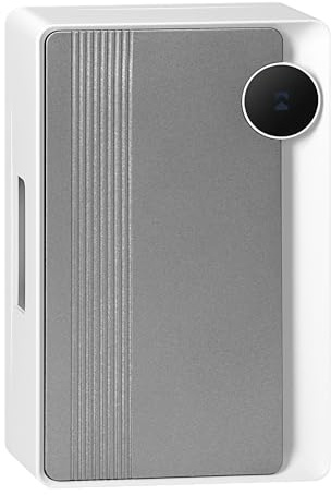 Miratic Campanello Casa Interno 80dB Cablato Bitonale Elettromeccanico per Installazione 230V per Appartamenti Case Uffici IP20 (bianco - grafite)