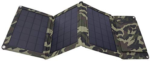 Chargeur Solaire Portable Pliable 12 W, Haute efficacité, avec Batterie de 5 000 mAh, pour Camping, Voyage, téléphone, Batterie Externe, Prise USB Universelle