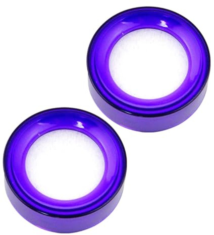 NUOBESTY Finger Moistener Sponge 2Pcs Purple Non-Slip Sponge Cup for Office Use Cash Handling and Paper Management Wet Device