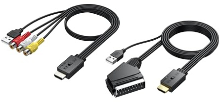 AUTOUTLET Convertitore AV a HDMI E SCART