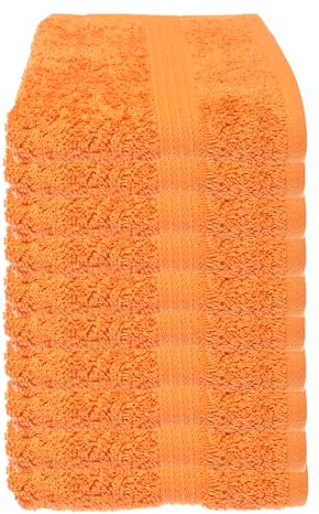 Julie Julsen 10er Pack Gästetuch 23 Farben erhältlich weich und saugstark 500gsm Öko Tex Orange 30 x 50 cm