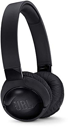 JBL Tune 600 BTNC On-Ear Active Noise-Cancelling Bluetooth Headphones, Headset with Built-In Microphone and 12+ Hours of Wireless Streaming, Black