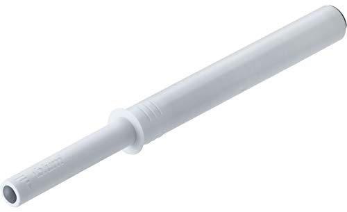 Gedotec Druckschnapper Push-to-Open Türöffner weiß - Federschnapper Langversion mit Puffer | Blum Schnäpper Tip-On Öffnungsunterstützung 956A1006 | 1 Stück - Türschnapper für Schranktüren & Schubladen