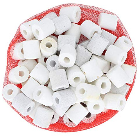 Aquarium Filterringe Keramikfilter Medium Aquarium Keramikringe Filtermaterial für Aquarium Aquarium Teich Externe Filterung Wasserreinigung