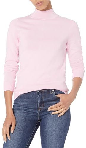 Amazon Essentials Pull léger à col montant (grandes tailles disponibles) Femme