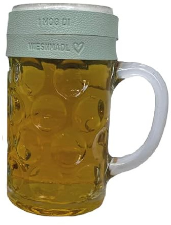 Nessis Manufactur Maßkrugband Bierkrugmarkierer Biergkrugband Oktoberfest Wiesnmald/Lausbua/I mog di