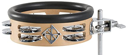 Dixon 6 Tambourine, Little Roomer - Natural Finish (PDML26SN)