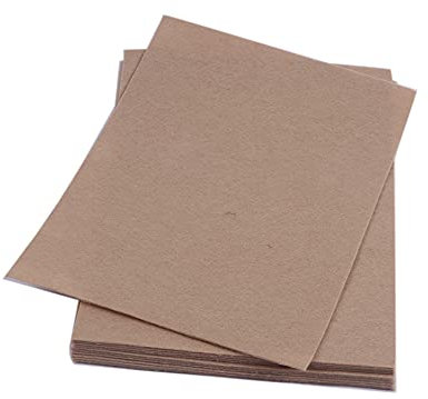 YYCRAFT Dicke, steife Filzbögen, dicker Filz, 22,9 x 30,5 cm (Dicke: 3,2 mm) – 10 Stück, Hellbraun