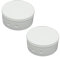 2x Abdeckdose ø 70x31mm Kunststoff Verteilerdose matt incl. Holzschrauben und 3-Loch Zugentlaster (Weiß)