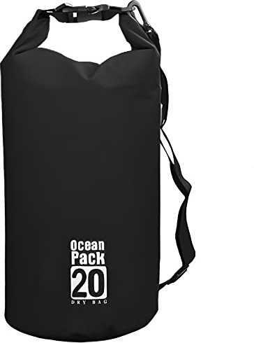 Retoo Dry Bag 20L, Wasserdichter Packsack für SUP, Kayaking, Boots-Ausflug Kanu, Fischen, Schwimmen, wasserdichte Tasche, Sack, Wasserfester Beutel mit Schultergurt Wassensport, Waterproof Backpack