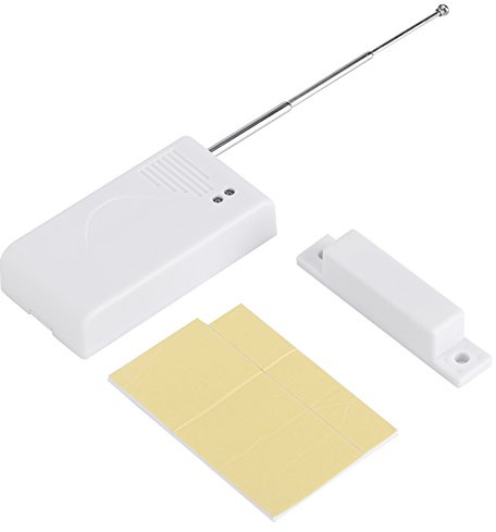 Uadme 433 MHz Sensor Puerta y Ventana, Alarma Inalámbrica de Seguridad para Hogar Sensor Magnético Puerta Contacto Magnético Interruptor Detector Sensor Inalámbrico para Garaje Hogar Oficina Tienda