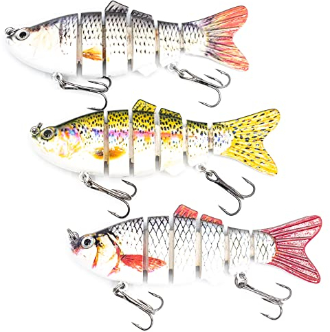 Mister Tackle Furion 10 cm Angelköder mehrteilig Wobbler Set Swimbait für Hechtangeln 3 Stück