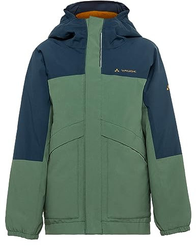VAUDE Escape Padded Jacket für Kinder – Wasserdichte gefütterte Regenjacke für Kinder mit 2-Lagen Material, Kapuze & Reflex-Elementen – Ideal für matschige Tage im Herbst & Winter