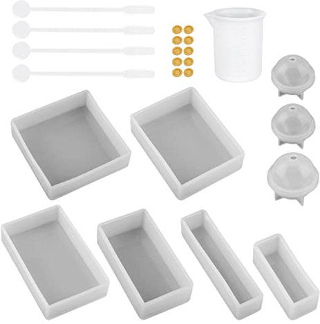 EXCEART 1satz Silikon Gießform Teilig Transparente Formen Für Harz Basteln Und Schmuckherstellung Für Kreative Projekte Und Handwerksliebhaber
