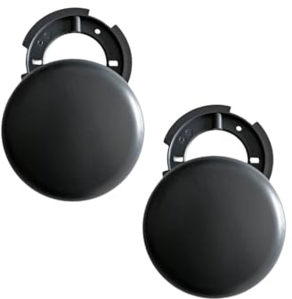 Lot de 2 boîtes de dérivation anthracite Ø 100 mm ultra plates – Boîte de distribution en saillie avec couvercle anthracite Lampes Baldaquin & boîte de plafond pour câbles et lampe en PVC & boîte