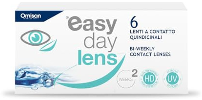Easy Day Lens, 6 Lenti A Contatto bisettimanali per la correzione della miopia -3.00