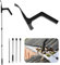 Gutter Cleaning Tools, Gutter Cleaner with 4-Section Connecting Rod Gutter Cleaning Pole, Portable Cleaning Scraper Tool for Gutter Cleaning,Roof Cleaning,Cleaning Leaves and Debris,Roof Moss Remover