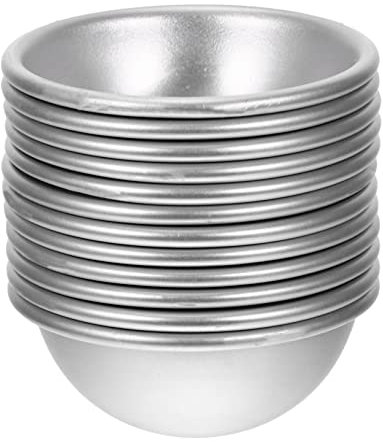 HAWILLOSCH 12stücke Badebombenform Aus Aluminium Für Diy Badesalzherstellung Halbkugelform Halbkugelform Für Badekugeln Zum Selbermachen Von Badebomben